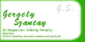 gergely szantay business card